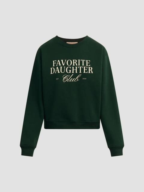Favorite Daughter Women's The Club Sweatshirt - Forest Sugar