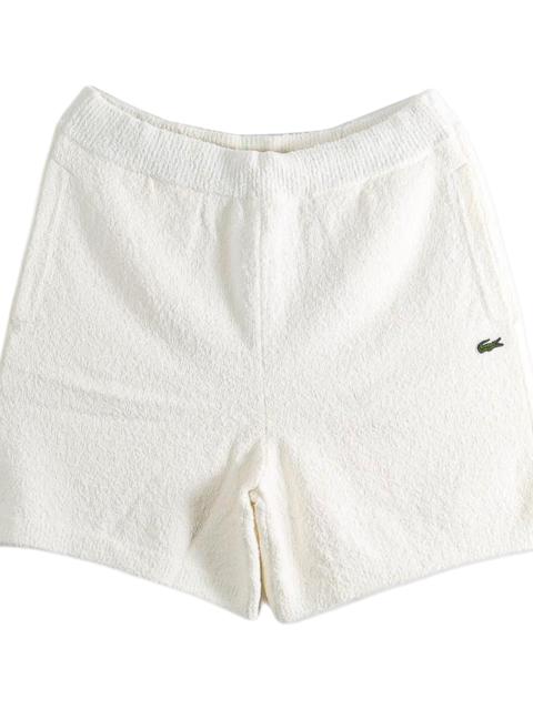LACOSTE Relaxed Fit Cotton Blend Bouclé Knit Shorts "Flour" GH0799 70V