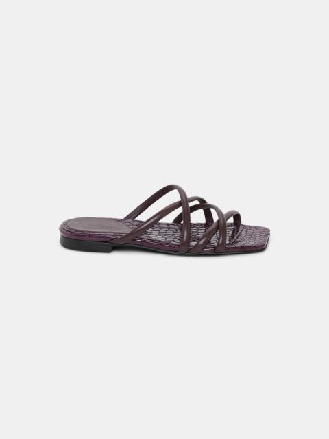 EXOTIC SHINE flat sandal