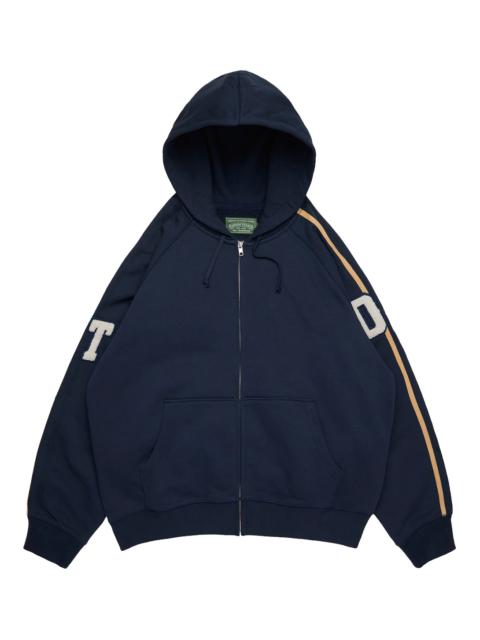 DENIM TEARS Chenille Patch Zip Hoodie "Navy" DT914