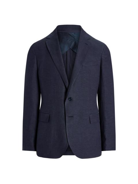 Ralph Lauren Men's Hadley Hand-Tailored Silk-Linen Jacket - Classic Chairman Navy