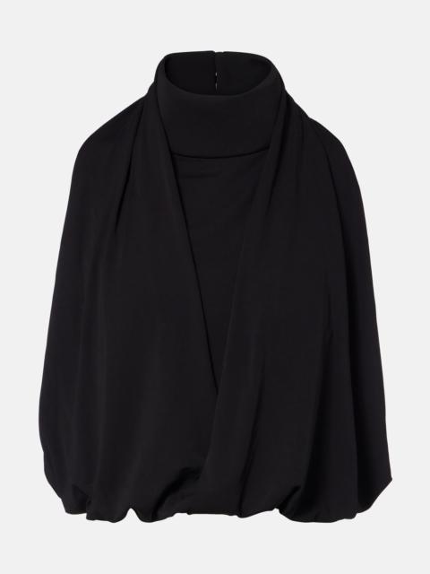 ADRIANA DEGREAS Gathered halterneck top