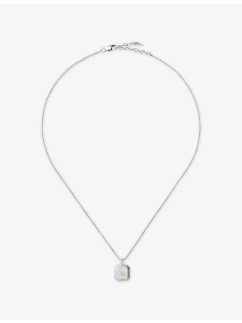 MISSOMA March Birthstone Sterling-Silver And Crystal Pendant Necklace