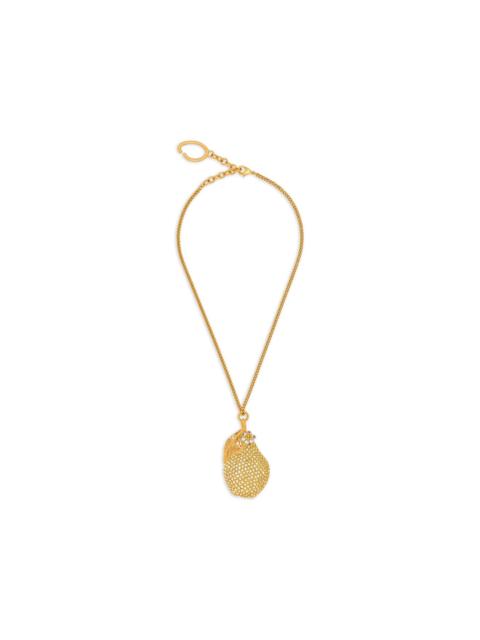 Oscar de la Renta pear-embellished pendant necklace
