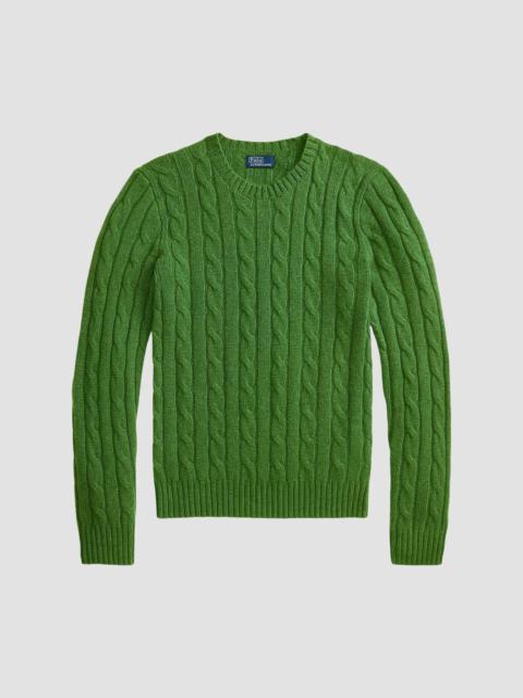 Polo Ralph Lauren Women's Cable-Knit Cashmere Crewneck Sweater - Green