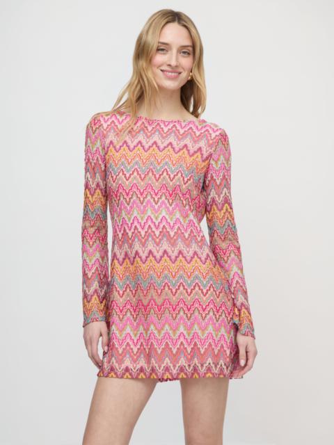 Hill House Home The Nathalie Dress - Pink Sheer Shimmer Knit