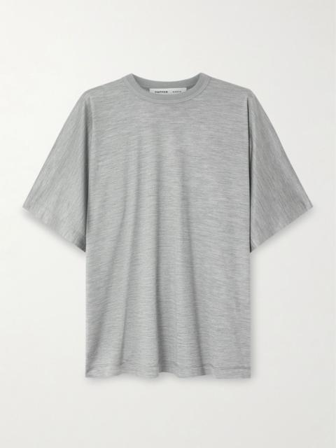 Carven Silk-jersey T-shirt Gray