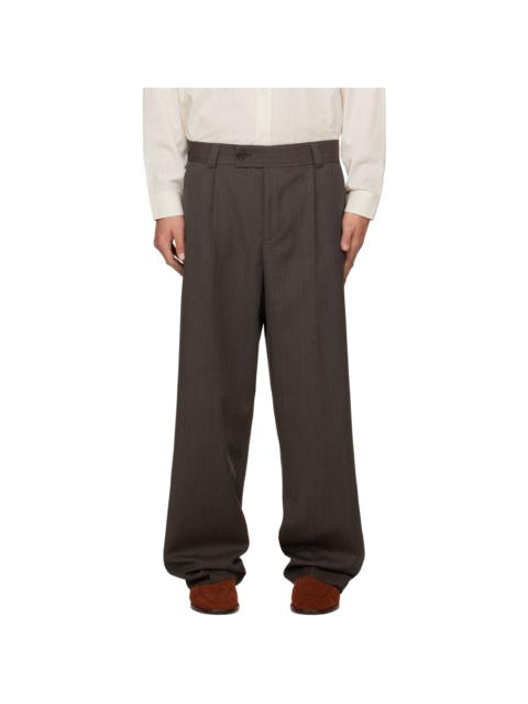 mfpen Taupe Patch Trousers