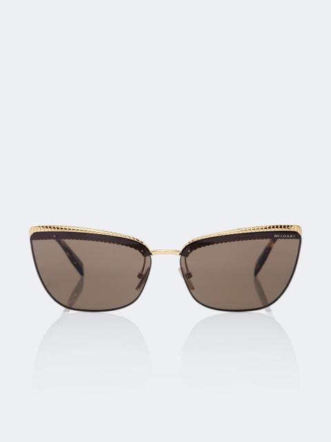 BVLGARI Tubogas cat-eye sunglasses