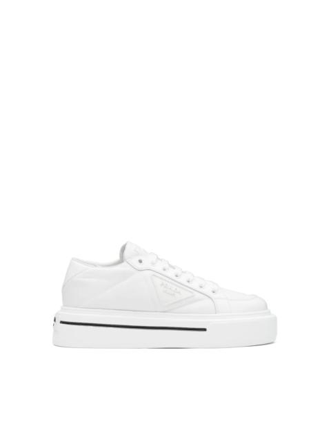 Prada Prada Macro Re-Nylon and brushed leather sneakers