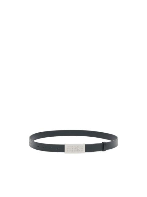 MM6 Maison Margiela numeric-plaque leather belt
