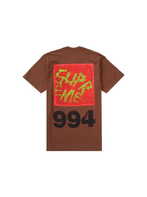 Supreme Paint Tee Brown