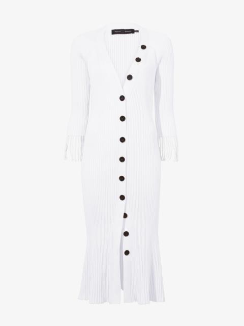 Proenza Schouler Rib Knit Button Dress