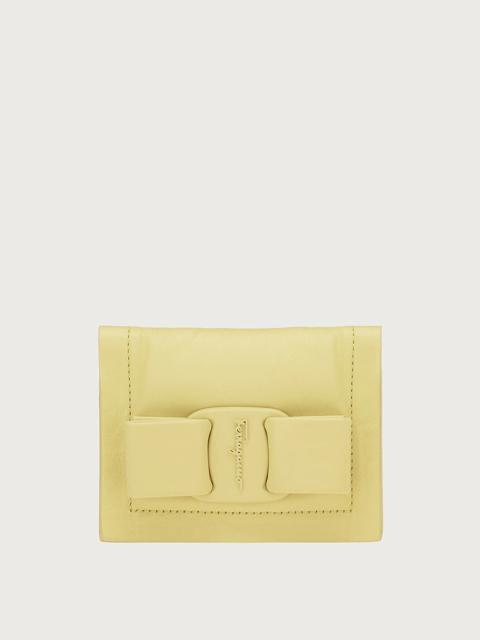 FERRAGAMO VIVA BOW CREDIT CARD HOLDER