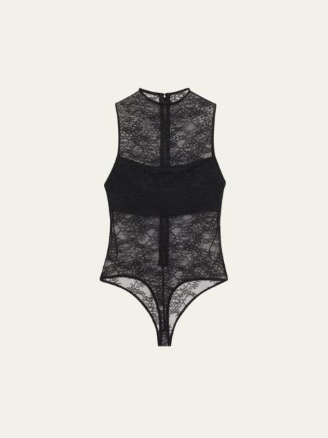 Alice + Olivia Nichol Lace Bodysuit
