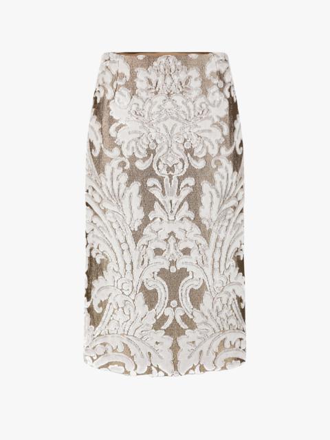 Dries Van Noten BAROQUE MIDI SKIRT