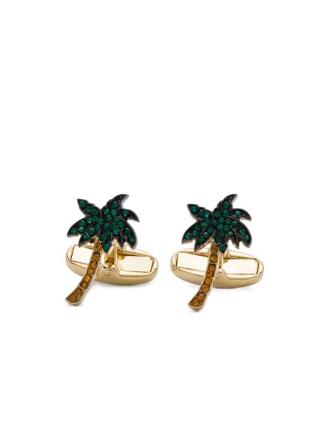 Paul Smith palm-tree brass cufflinks