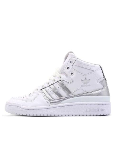 adidas (WMNS) adidas originals Forum Mid 'Refined White/Metallic Silver' D98182