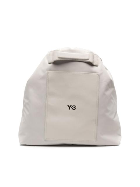 Y-3 logo-print drawstring backpack