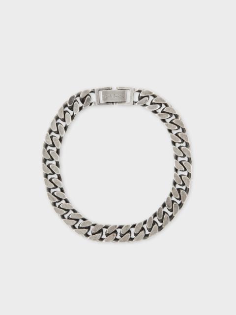 Paul Smith Silver Curb Chain Bracelet