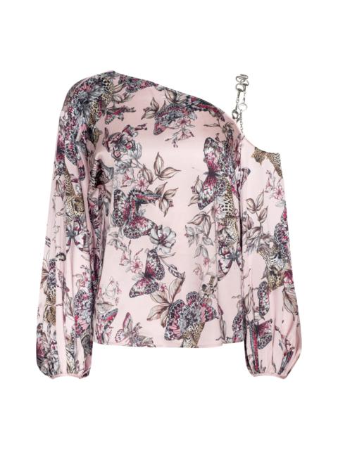 Asami Chain One-Shoulder Blouse