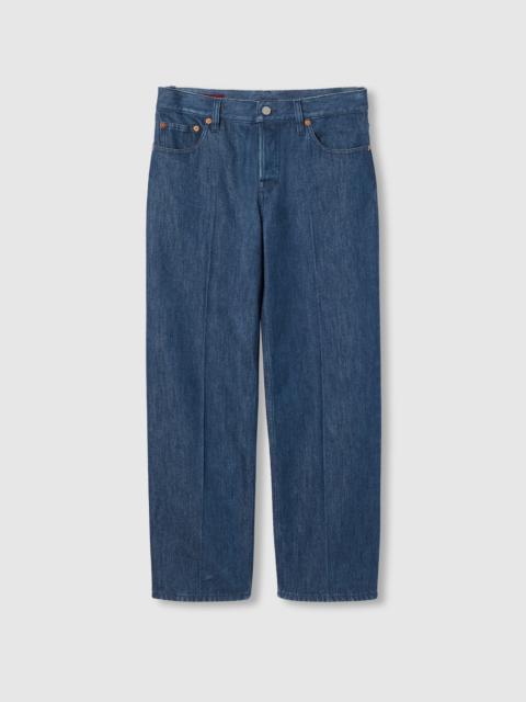 Straight fit denim pants