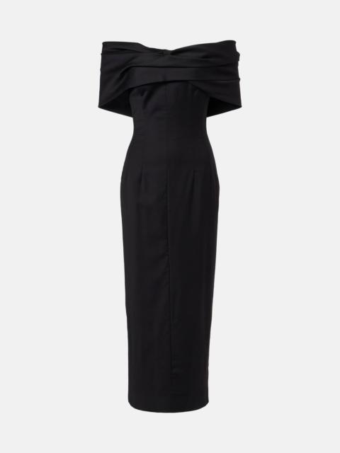 TOVE Perrine wool maxi dress