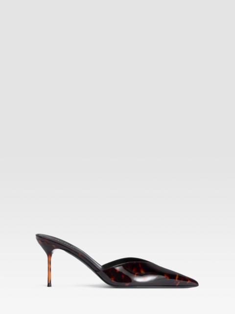 PARIS TEXAS TORTOISE PATENT LEATHER SABOT