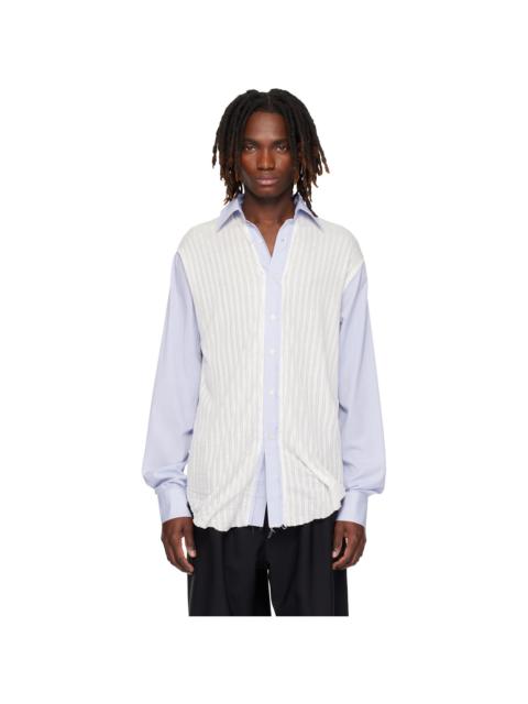 EDWARD CUMING Blue & White Kitchen Boxing Day Shirt