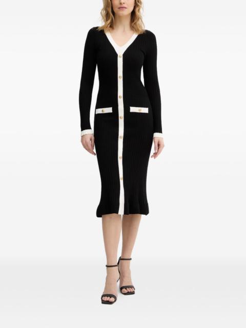 GUESS USA Laurel ribbed-knit midi dress