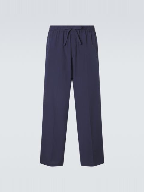 UMITBENAN Julian cotton and silk straight pants