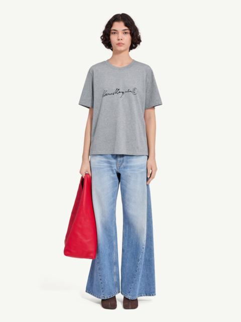 MM6 Maison Margiela Handwritten-print cotton jersey T-shirt