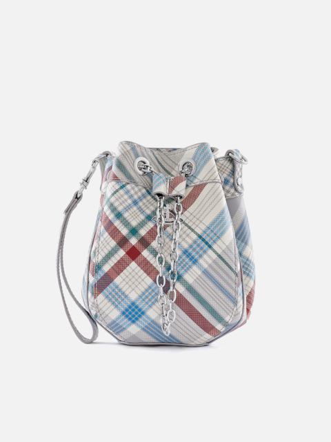 Vivienne Westwood Vivienne Westwood Chrissy Small Checked Leather Bucket Bag