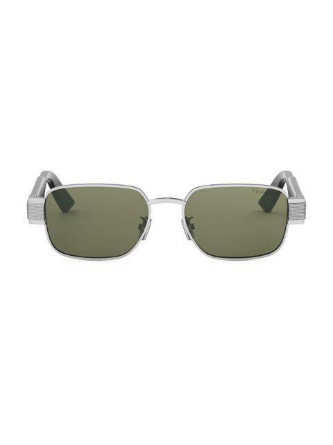 Dior Men's Christian Dior Label S2U 54MM Rectangular Sunglasses - Black Silver Green