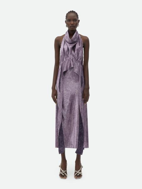 Bottega Veneta Beaded Cupro Midi Dress