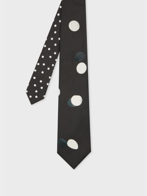 Paul Smith Black 'Shadow' Polka Dot Tie