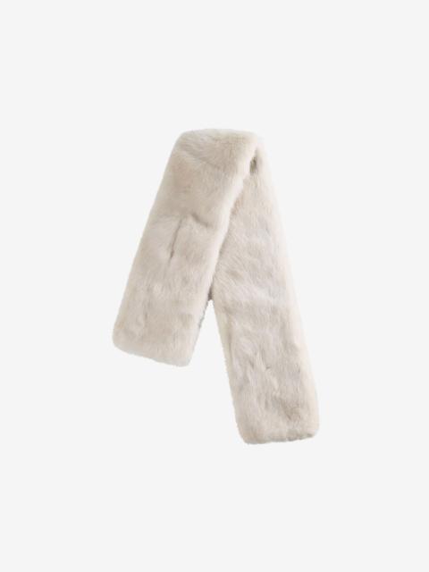 Yves Salomon fur-texture scarf