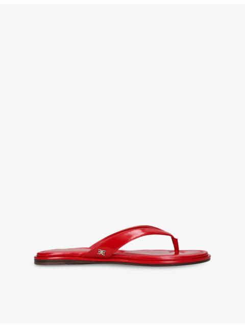 Sam Edelman Remi Faux-Leather Flat Sandals