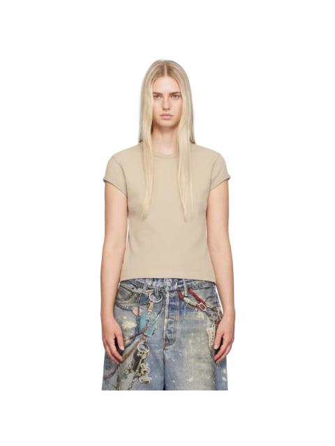 Acne Studios Taupe Garment-Dyed T-Shirt