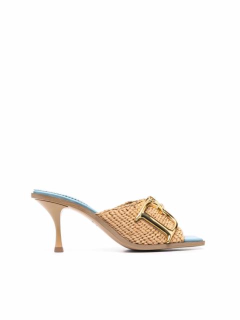 DSQUARED2 logo-plaque detail mules