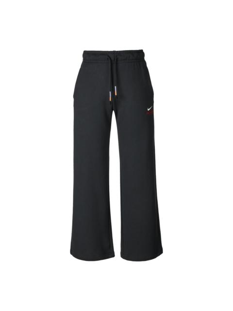 Nike (WMNS) Nike NSW LNY Fleece Wide Leg Pants 'Black' IQ3829-010