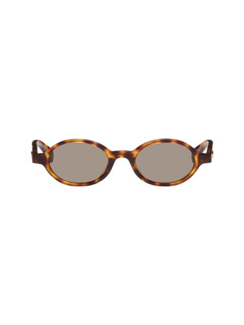 Bottega Veneta Brown Slim Ribbon Sunglasses