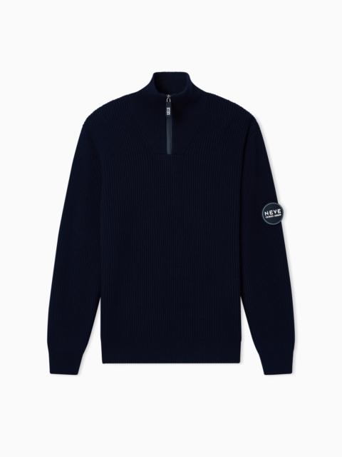 GIORGIO ARMANI GIORGIO ARMANI NEVE MOCK-NECK JUMPER IN WOOL AND CASHMERE