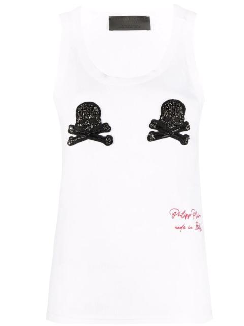 PHILIPP PLEIN skull-appliqué tank top