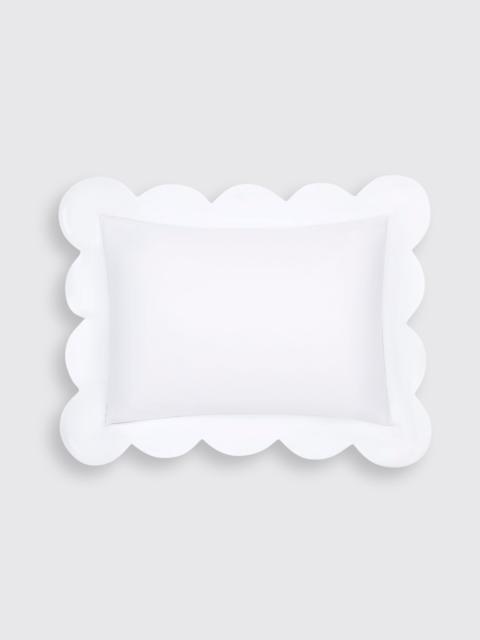 EMILIA WICKSTEAD Roma Ajour Pillow Slip in White Linen
