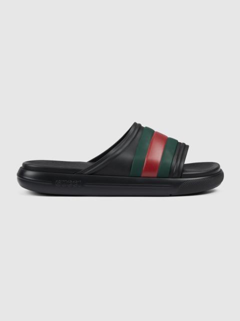 GUCCI Men's Web slide sandal