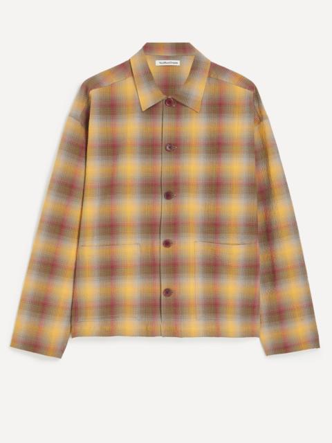 YMC PJ Contrast Check Overshirt