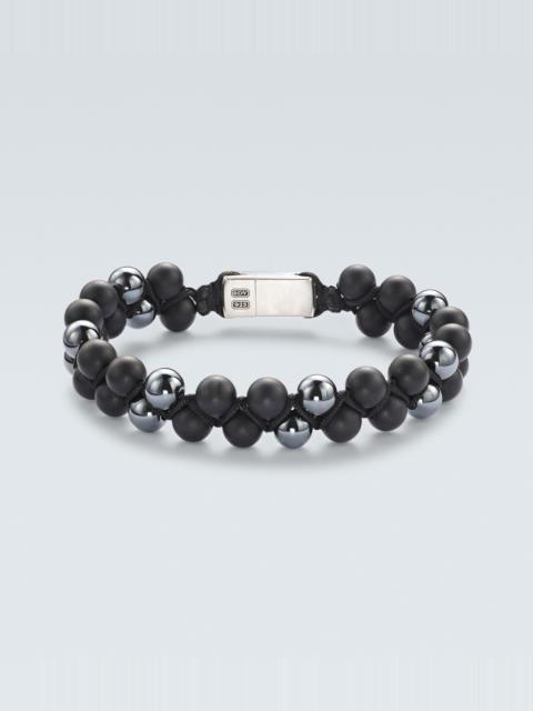 DAVID YURMAN Spiritual Beads sterling silver bracelet with onyx