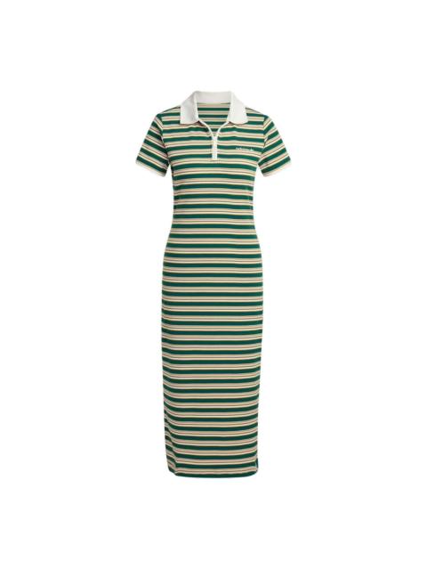 adidas (WMNS) adidas '80S Stripes Dress 'Green Yellow White' Asia Sizing JC6178