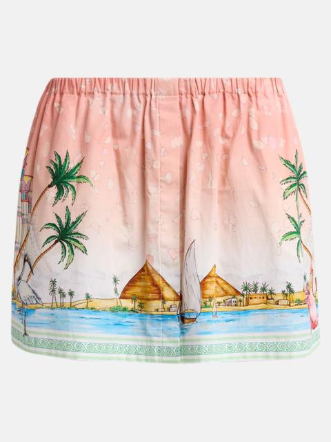 CASABLANCA Ethereal Cotton Poplin Mini Skirt